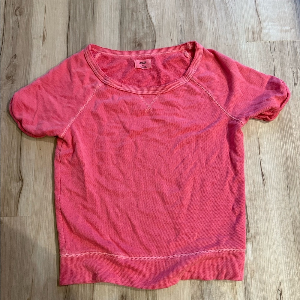 Aerie Coral Knit Top